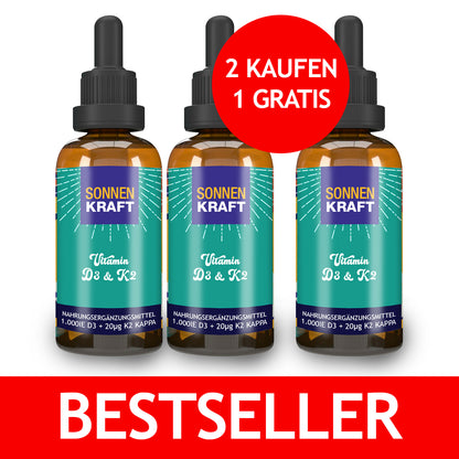 SonnenKraft Tropfen 30ml - Vitamin D3 und K2