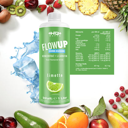 FlowUP - Powerkonzentrat + L-Carnitin für Sportler