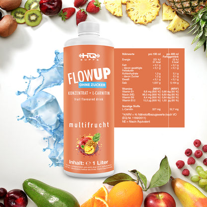 FlowUP - Powerkonzentrat + L-Carnitin für Sportler