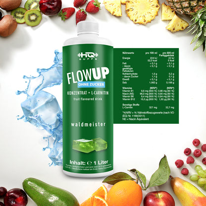 FlowUP - Powerkonzentrat + L-Carnitin für Sportler